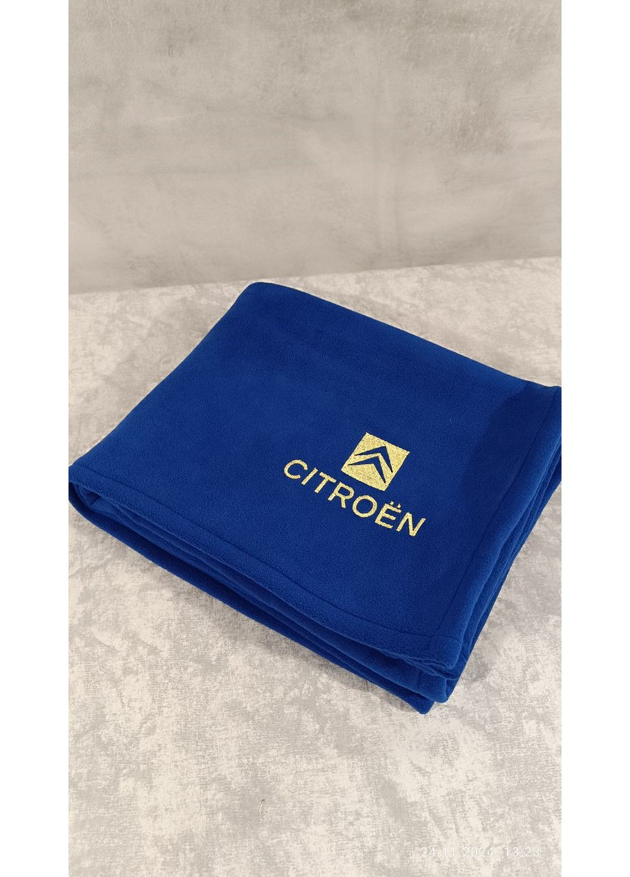 Подушка и плед в автомобиль с вышивкой логотипа "CITROEN BERLINGO" No Brand (369717498)