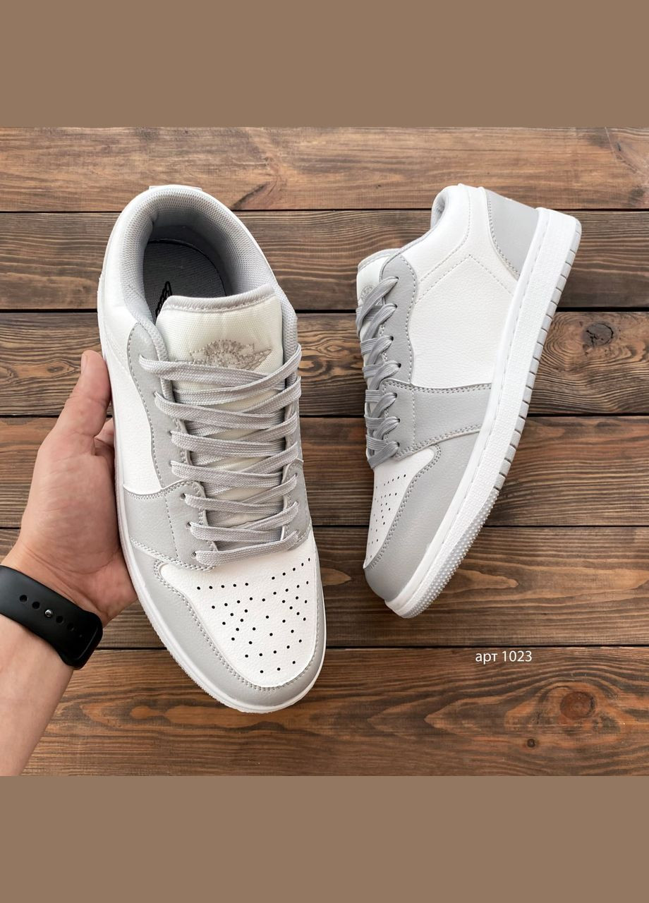 Серые демисезонные кроссовки мужские jordan_retro_low_grey Fashion