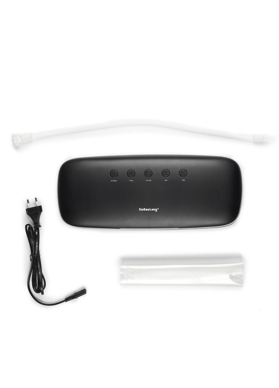 Вакууматор (Сухий і Вологий Режими) + Комплект 5 Рулонів в Різних Розмірах + 15 Вакуумних Зіп Пакетів чорний Comshop (301219798)