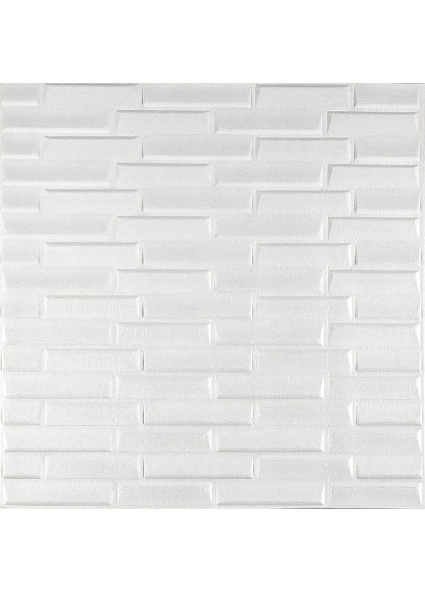 3D панель самоклейка кладка 770х700х5мм Біла (031) SW-00000167 Sticker Wall (373648476)