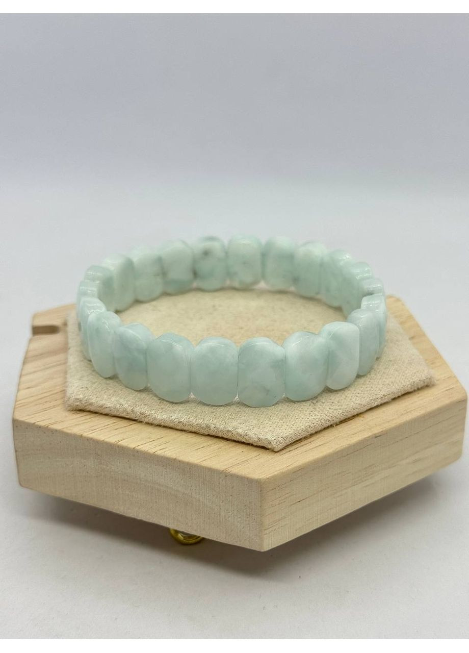 Браслет з ларимару 14*9.5 мм 19 см Блакитний No Brand (372468095)