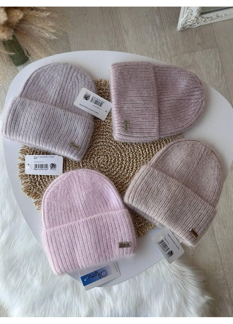 Шапочки тепленькие ангоровые, мягкие и очень приятные на ощупь, большое количество цветов. No Brand (362146359)