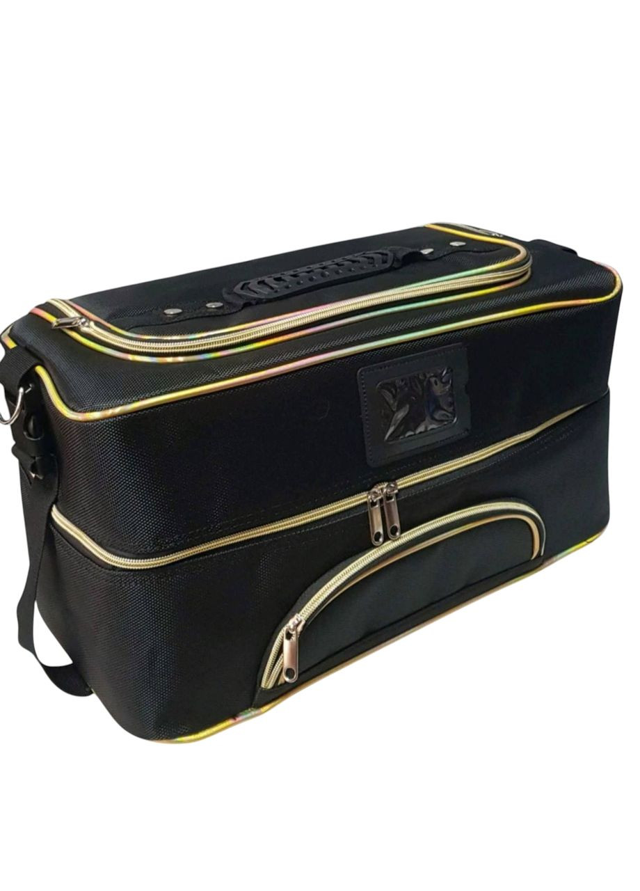 Профессиональный тканевый чемодан мастера с полочками для организации инструментов и косметики Global Fashion (362044374)