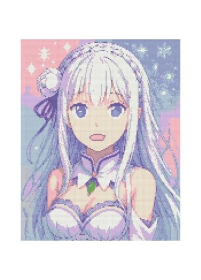 Алмазна мозаїка "Емілія. re-zero" 40х50 см Origami (368779064)