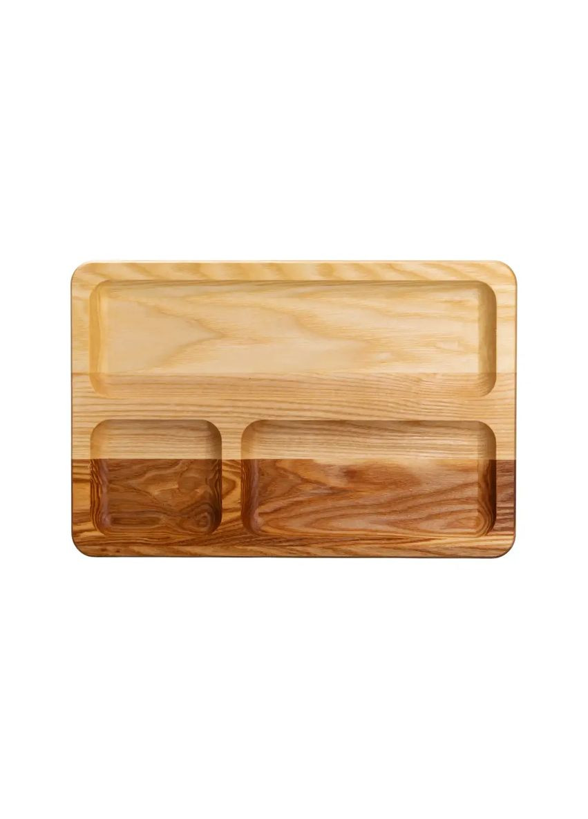 Дошка для подачі дерев'яна 30×20 см прямокутна на 3 секції T47W200 LUGI (353504895)