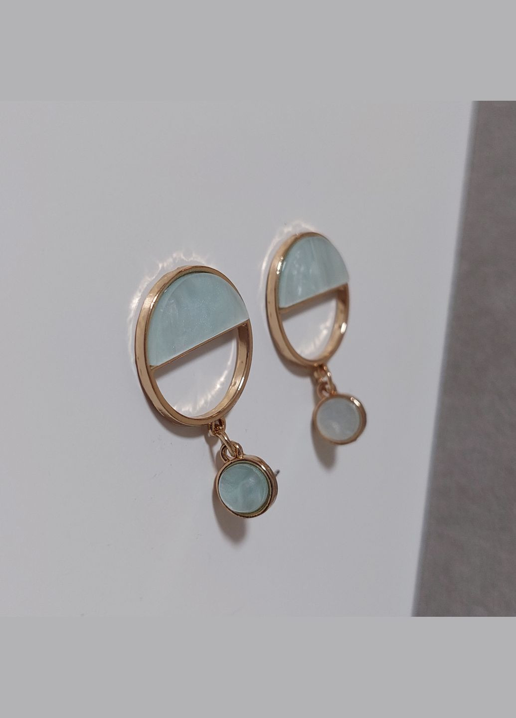 Серьги висячие бирюзовые BS025 DeKolie (332177684)