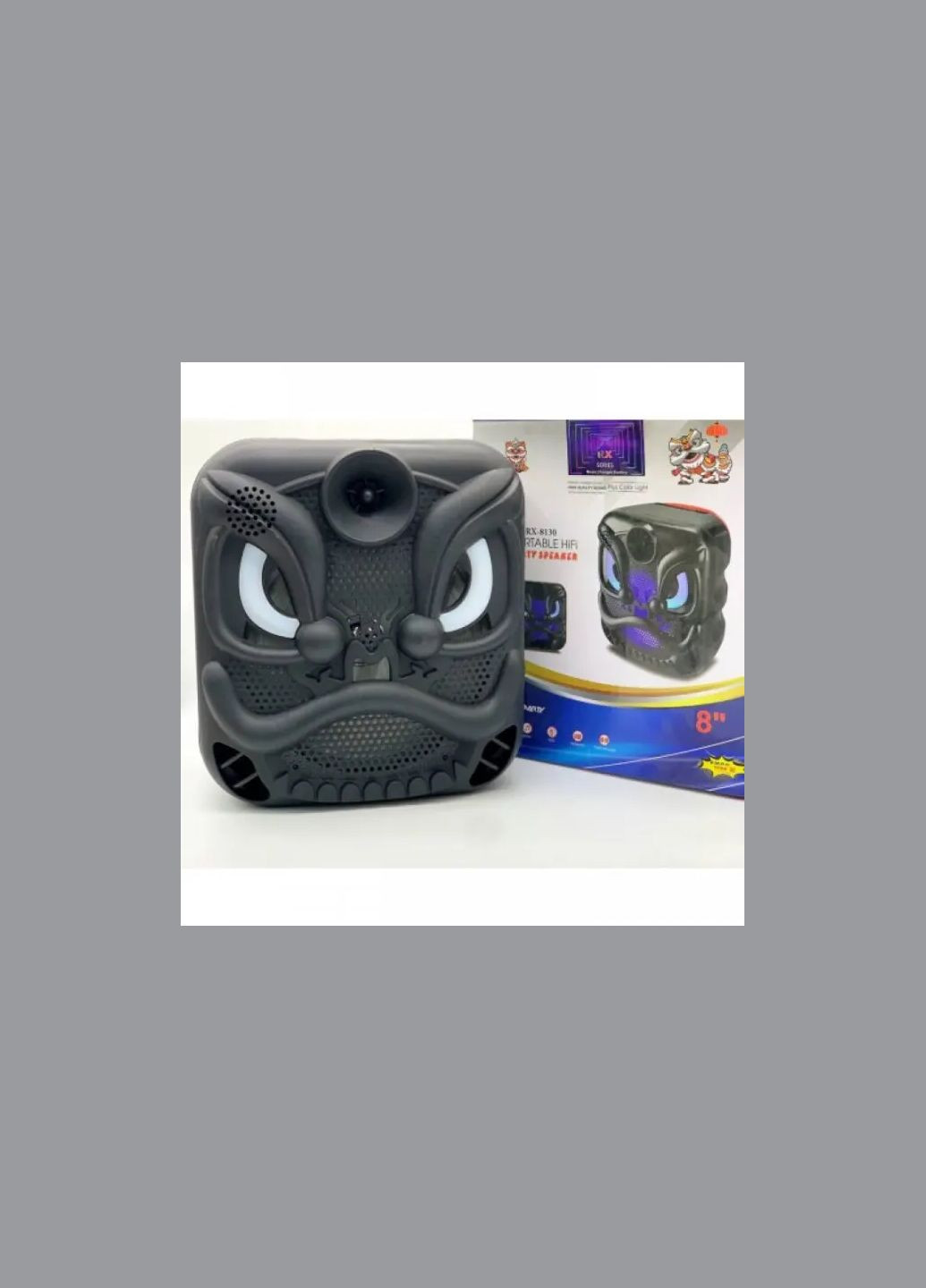 Беспроводная аккумуляторная колонка с RGB подсветкой RX-8130A Maxland (371357946)