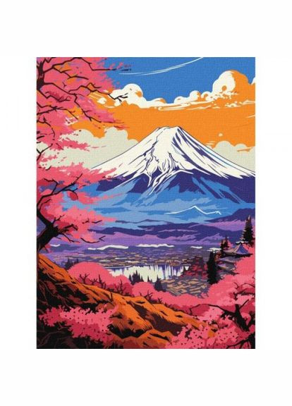 Картина по номерам "Волшебная Фудзи" 30х40 см Ідейка (318527737)