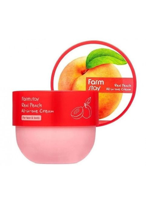 Крем для тіла з екстрактом персика Real Peach All-In-One Cream, 300 мл FarmStay (287327621)