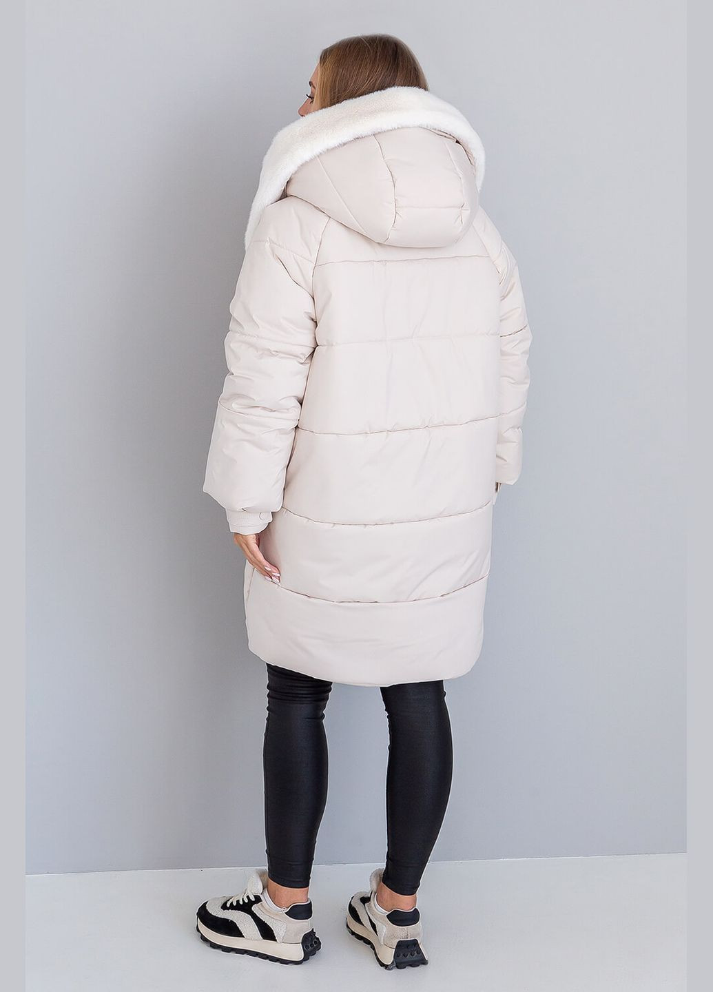 Молочная зимняя зимняя куртка фрея (01212-black56) MioRichi