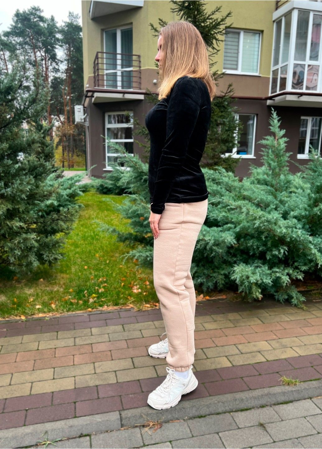 Черный водолазка женская велюр Жемчужина стилей однотонный без декора (312037895)