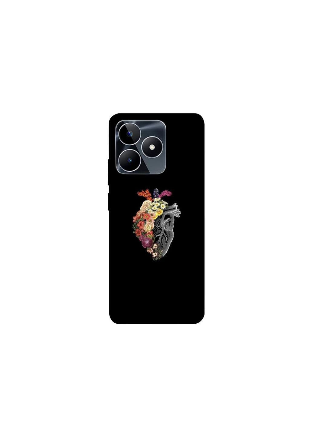 Чохол на Realme C53 Heart with flowers Frontalka (362028665)