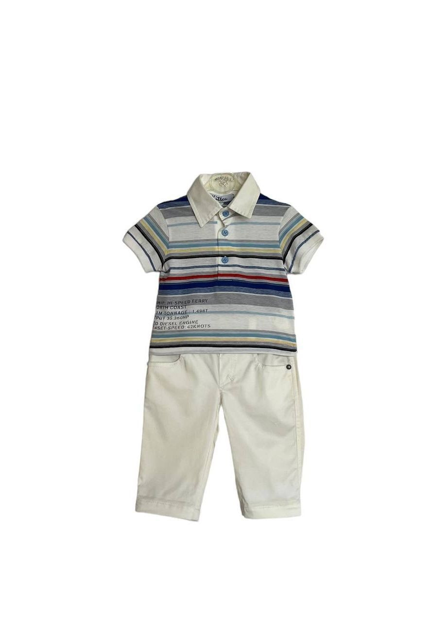 Синий летний костюм dko26-1dk синий Kitten