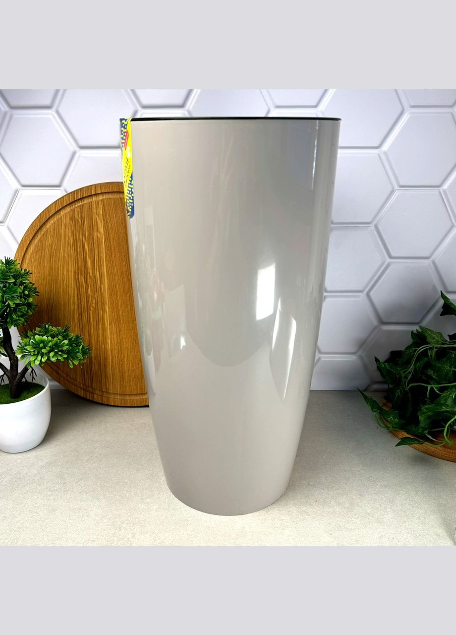 Цветочный вазон 5 л 41,5х22 см Альфа какао Алеана (365815034)