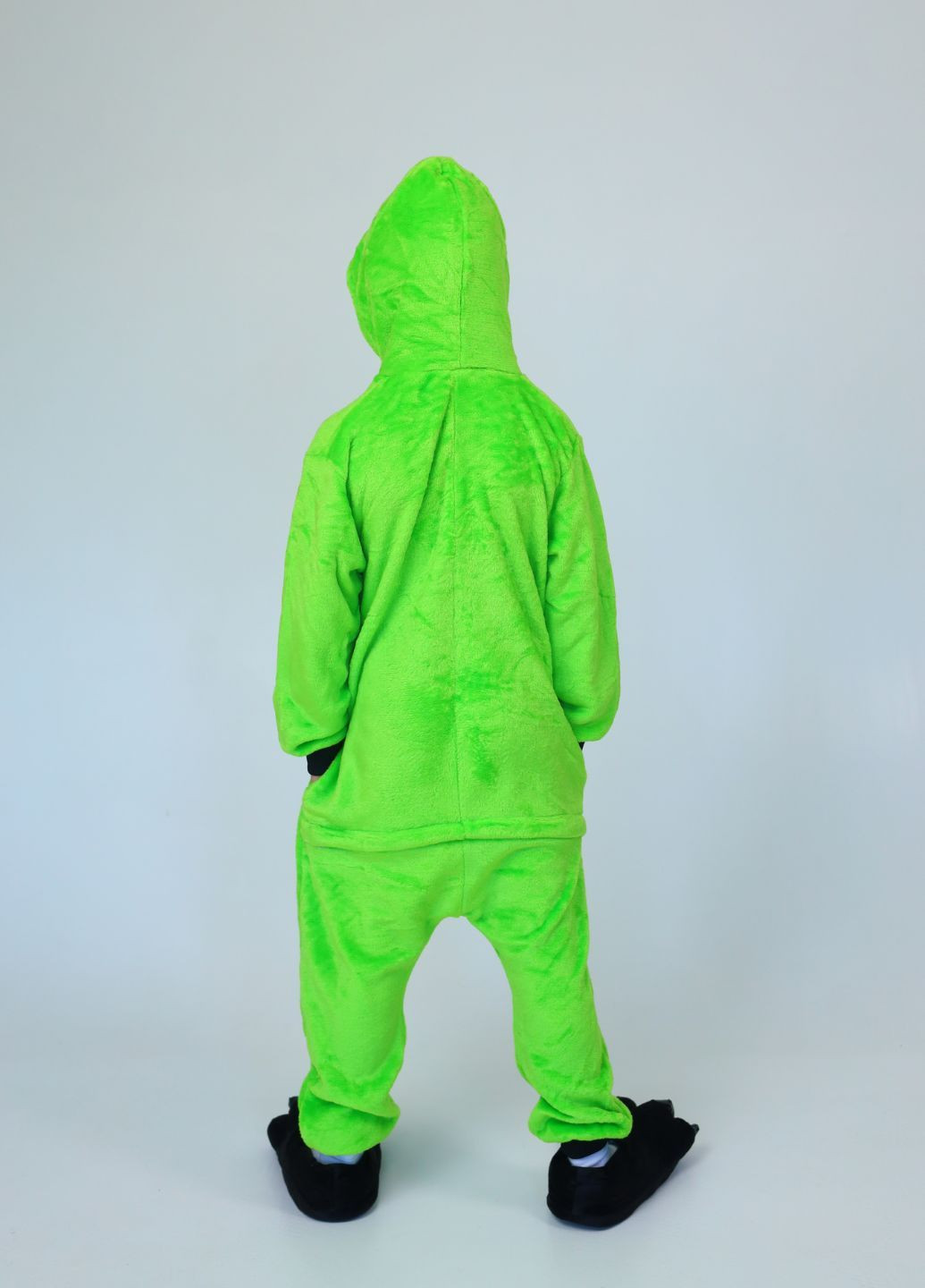 Кигуруми Гринч с капюшоном для мальчиков пижама с карманами и молнией My Kigu (365777045)
