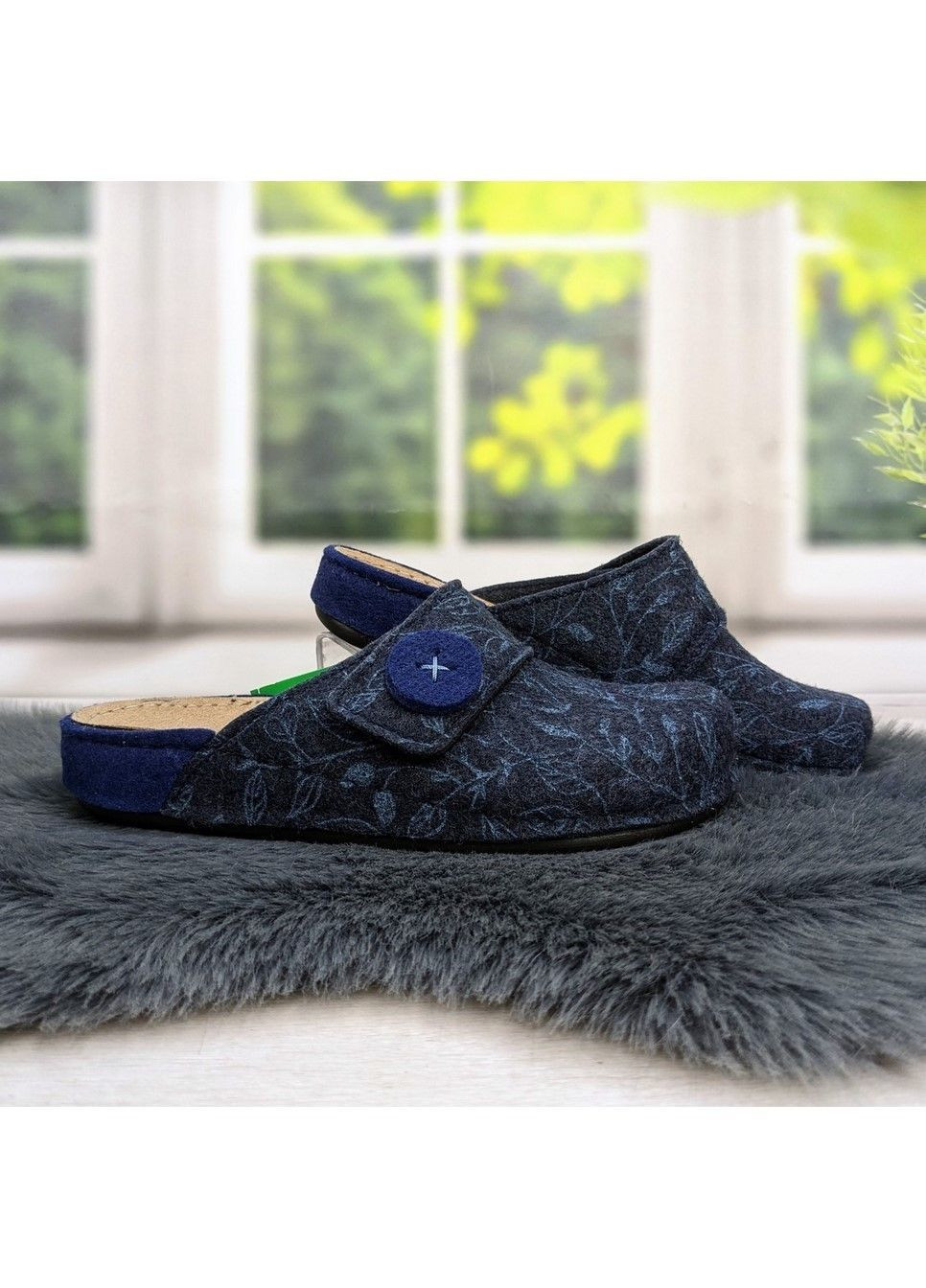 Тапочки домашні жіночі фетрові на широку ногу Inblu (311216630)