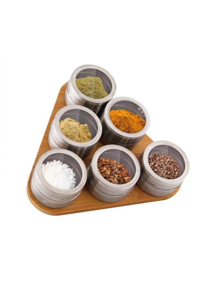 Набір для спецій на підставці 7 предметів (CB-809) Con Brio (334714096)