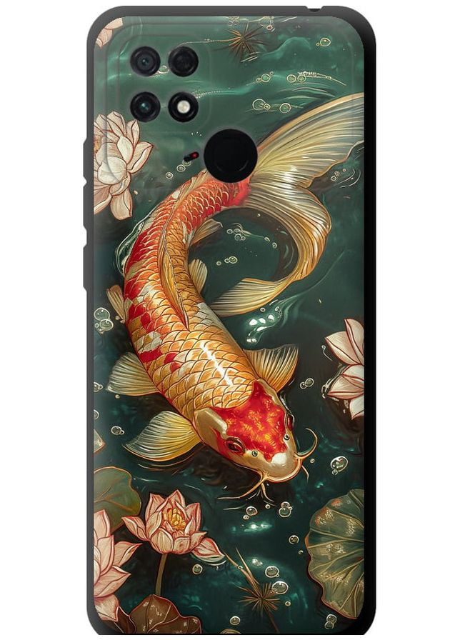 TPU чорний чохол 'Мелодія Лотоса' для Endorphone Xiaomi Poco C40 (291130999)