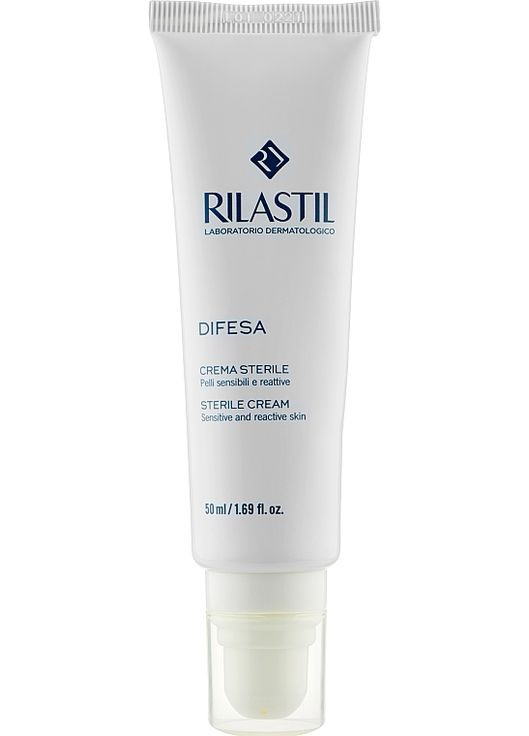 Стерильний крем для чутливої шкіри обличчя, схильної до подразнення Difesa Sterile Cream 50ml (897448-59370) Rilastil (368646303)