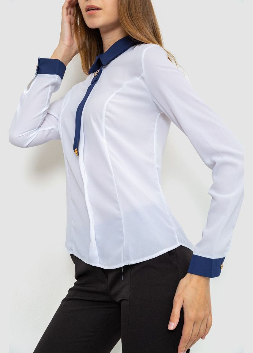Белая демисезонная блуза нарядная, цвет бежевый, Ager