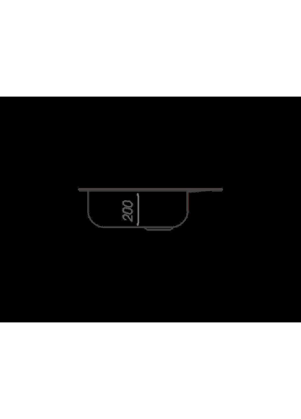 Гранитная мойка для кухни 4050 KORRADO матовая Белая в точку Valeso (336937482)