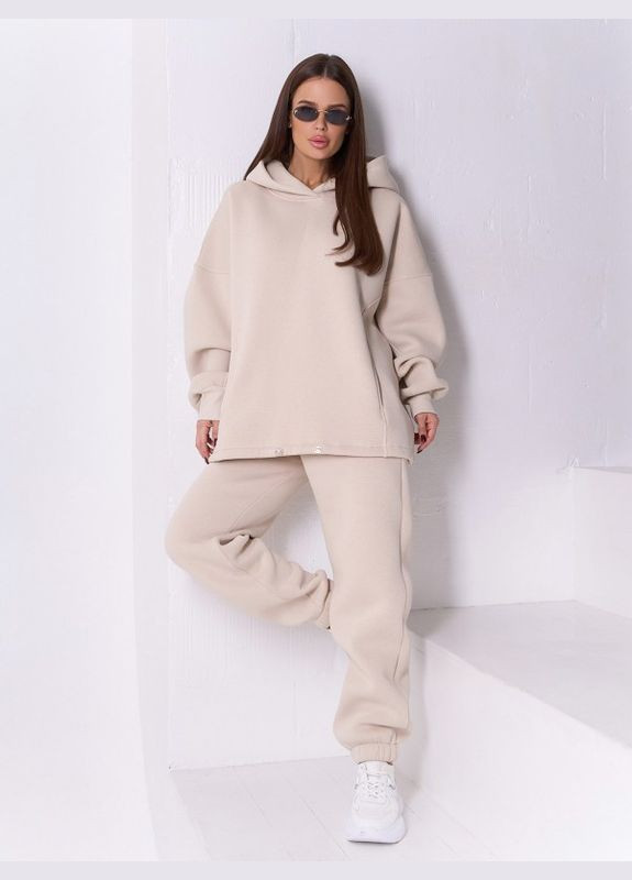 Спортивные штаны 14923B светло-бежевые ISSA PLUS (317709131)