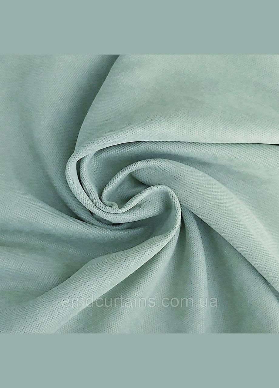 Штора на тесьме 1 шт. с подхватом ширина-300 высота-250 см микровелюр Светло-бирюзовый No Brand (337358002)