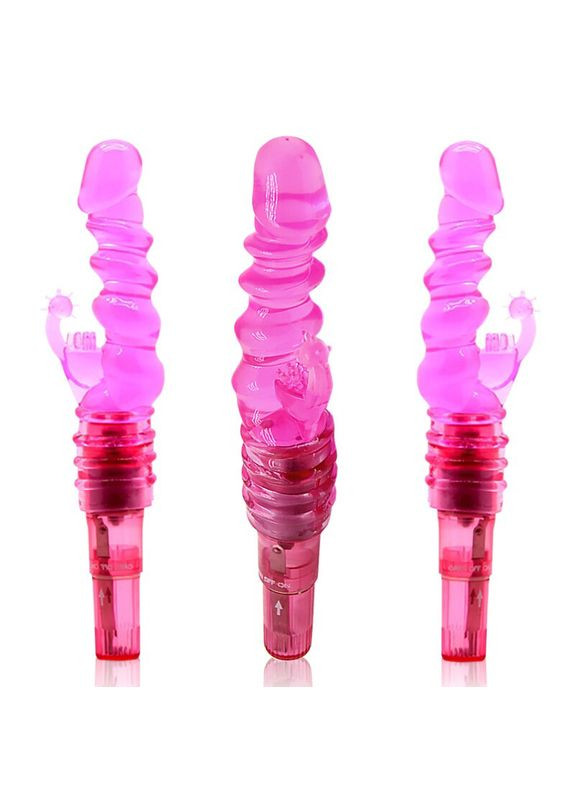 Фиолетовый вибратор С лубрикантом стимулятор точки G и клитора No Brand (340914575)