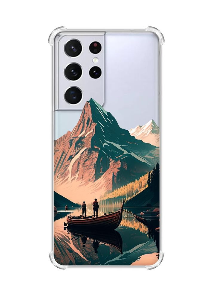 Чохол з потовщеними кутами на Samsung Galaxy S21 Ultra:: Човен. Пейзаж (принт 246) Creative (359499045)