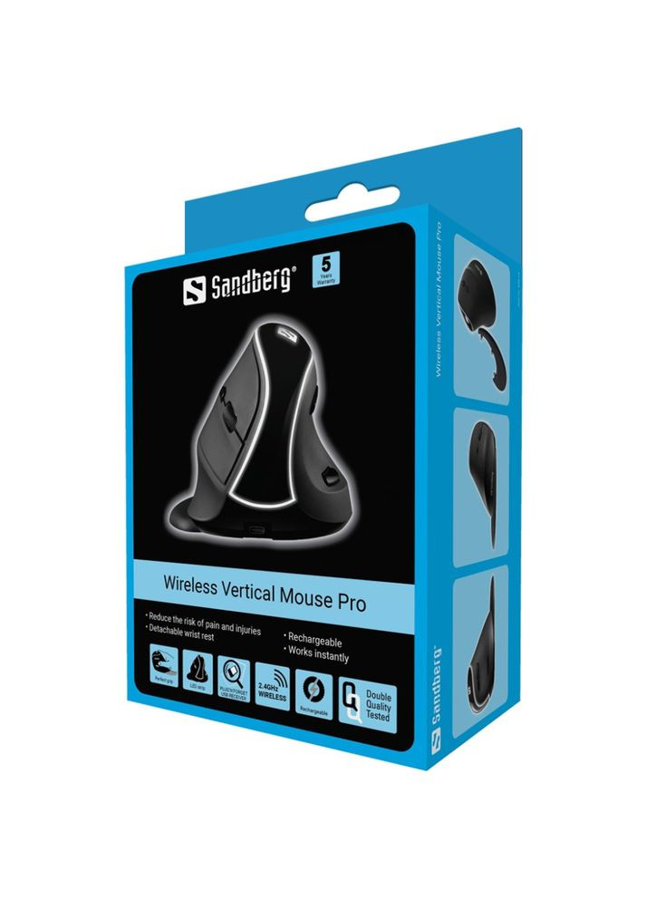 Мышка Wireless Pro 3400 dpi., 6кн. черная Sandberg (315799034)