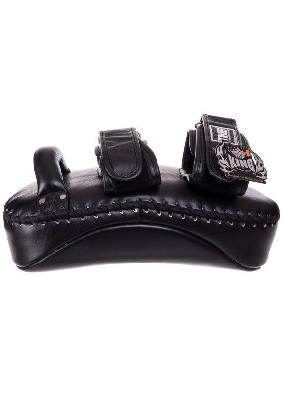 Пади для тайського боксу Тай-педи з натуральної шкіри (2шт) KING Ultimate (підтримка для рук, р-р XL 40х21х11см, Чорний) Top King Boxing (361436268)