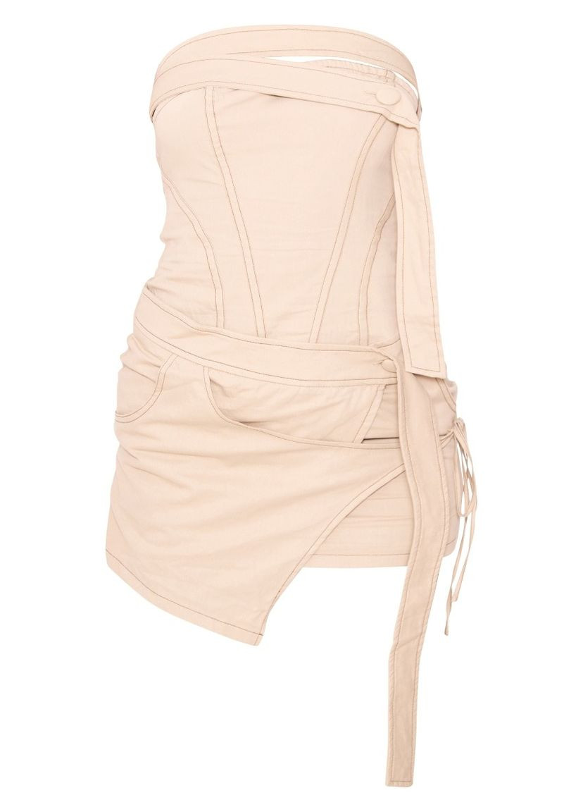 Бежева сукня PrettyLittleThing