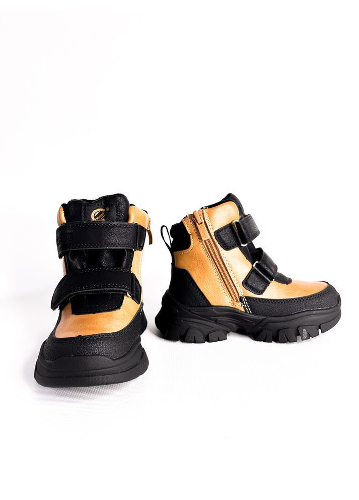 Коричневые зимние ботинки 27 г 18 см коричневый артикул з213 Clibee