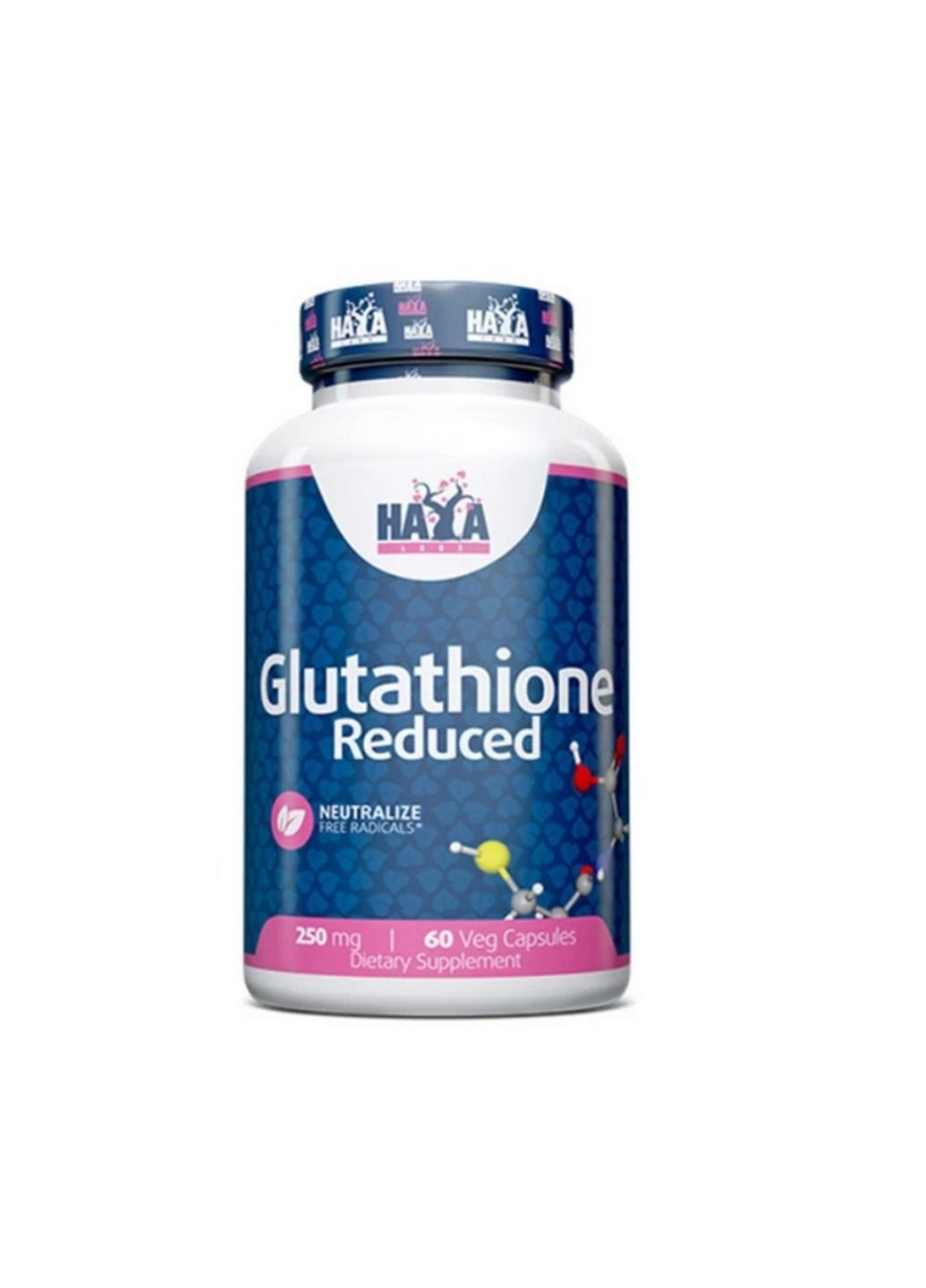 Натуральна добавка Glutathione Reduced, 60 вегакапсул Haya Labs (293416330)