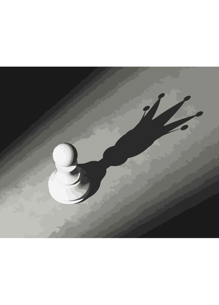 Картина-розмальовка Strateg за номерами Тінь амбіцій 40х50 (DY040) Стратег (365546236)