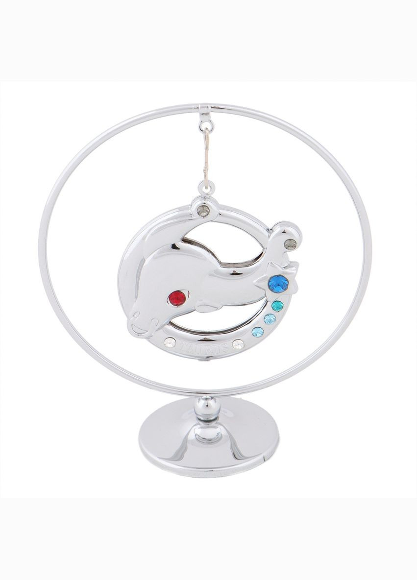 Фігурка зі стразами Swarovski знак зодіак Телец 8х7 см 0450-105/GA-SL Crystocraft (346152716)