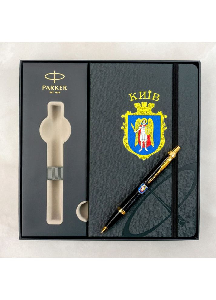 Набір IM 17 CITY Black GT BP кулькова ручка + блокнот 22032b24_C0010u Parker (361448122)