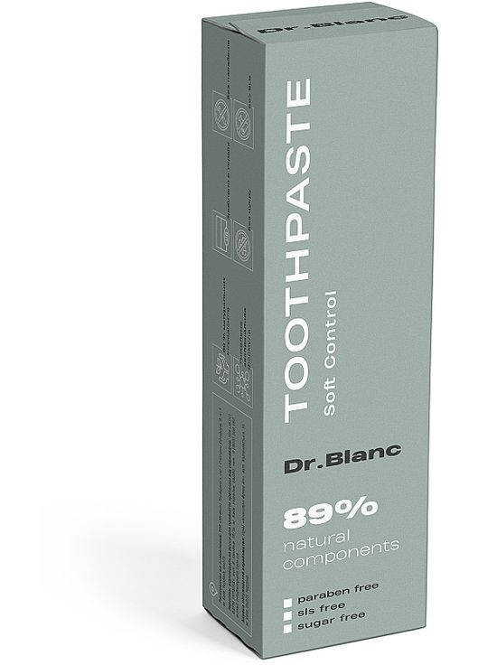 Зубна паста заспокійлива "Soft Control" Toothpaste Green 60ml (885016-31016264) Dr.Blanc (369548477)