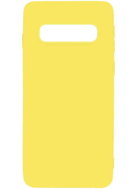 Чехолнакладка 1mm Matt TPU Case Samsung Galaxy S10 Yellow Toto (301780645)
