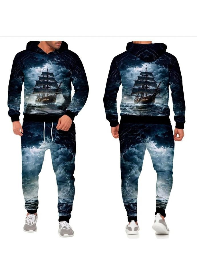 Спортивный костюм мужской корабль море Яскраво (322720624)