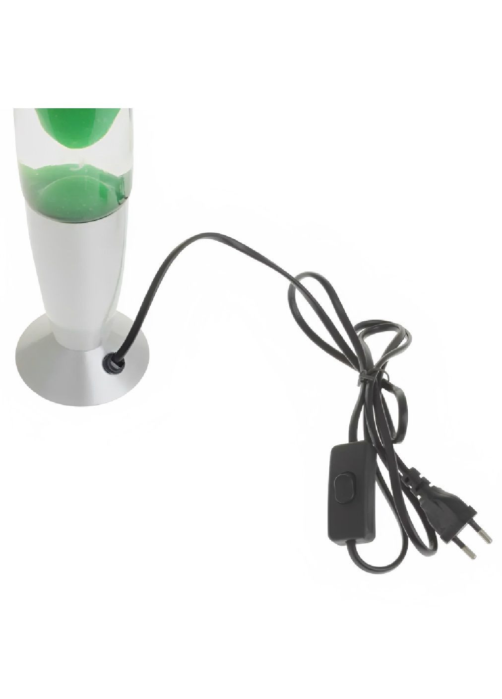 Нічник лампа лавова парафінова настільна з роботою від мережі 220В часом роботи 6-8 годин 37 см 25 Вт (480404-Prob) Зелена Unbranded (335003920)