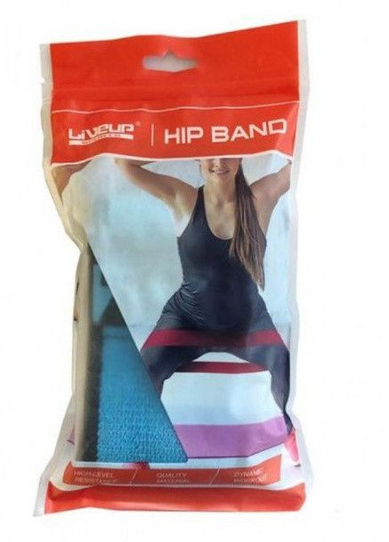 Фітнес гумка HIP BAND фіолетовий S-320x80мм LS3629-S LiveUp (333956811)
