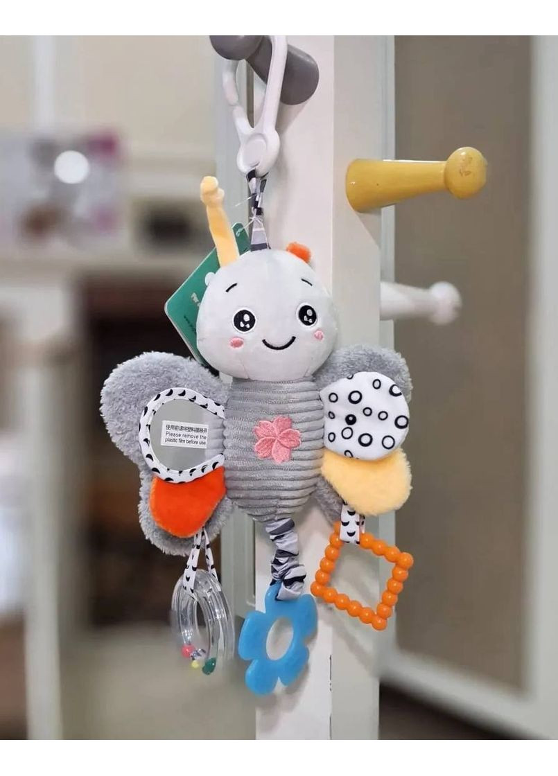 Мягкая развивающая игрушка-подвеска XA27A-B Бабочка Happy Monkey (350349742)