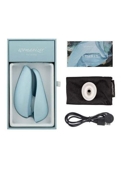 Вакуумный клиторный стимулятор Liberty Powder Blue CherryLove Womanizer (293149733)
