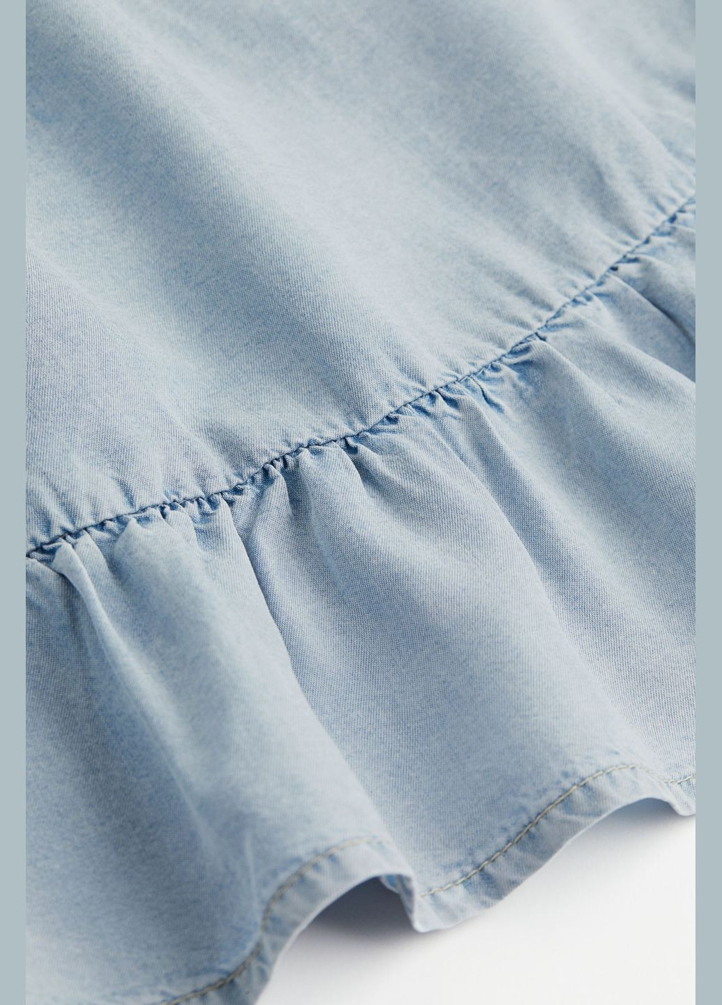 Голубая повседневный однотонная юбка H&M