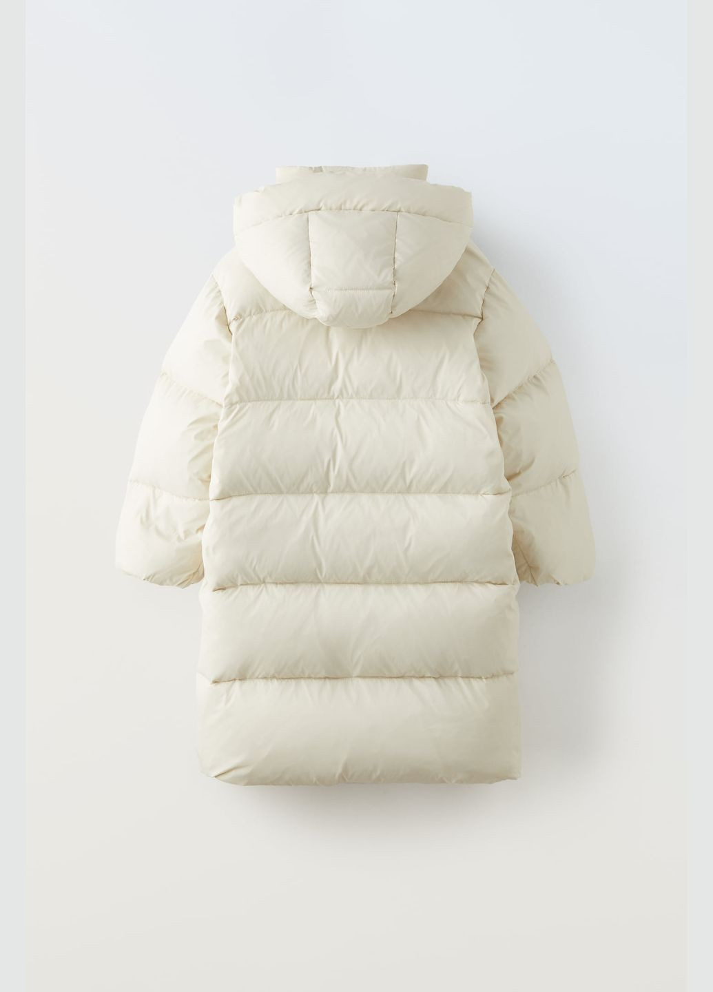 Светло-бежевая зимняя зимняя куртка на девочку светло-бежевая 0562739959 Zara