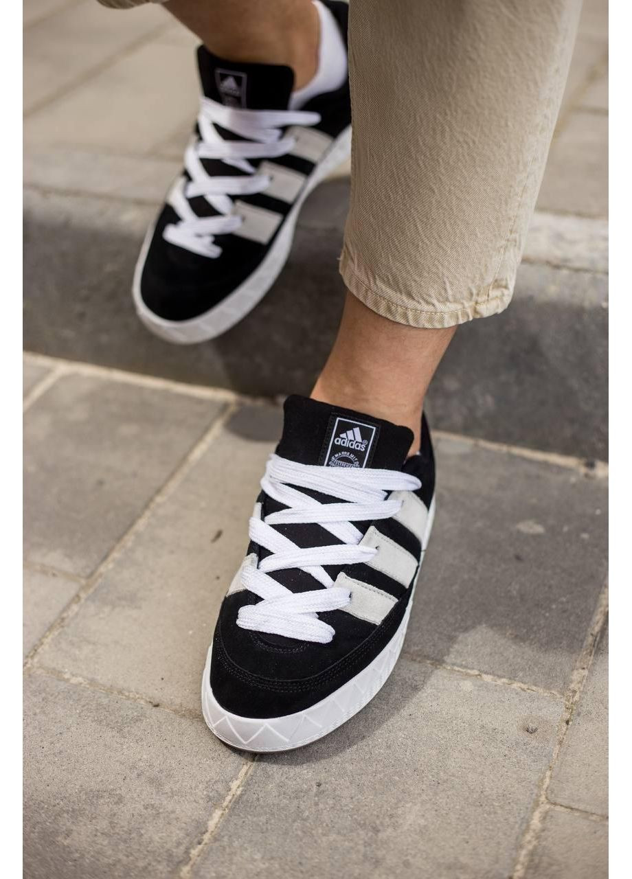 Чорні Осінні кросівки чоловічі adidas adimatic black white v2 адідас адіматік No Brand