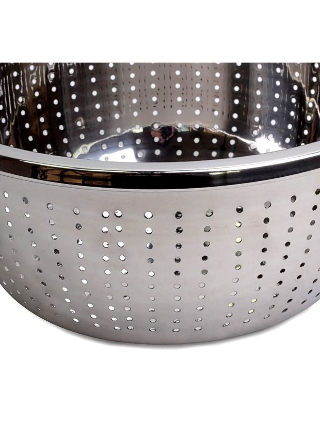 Дуршлаг 26 см нержавеющая сталь с силиконовыми ручками Kamille (360560261)