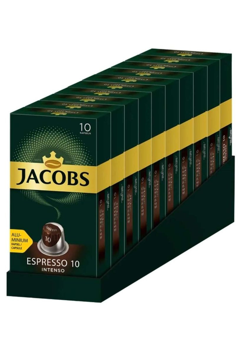 Кава Espresso 10 Intenso, 100 капсул Nespresso Jacobs (313288740)