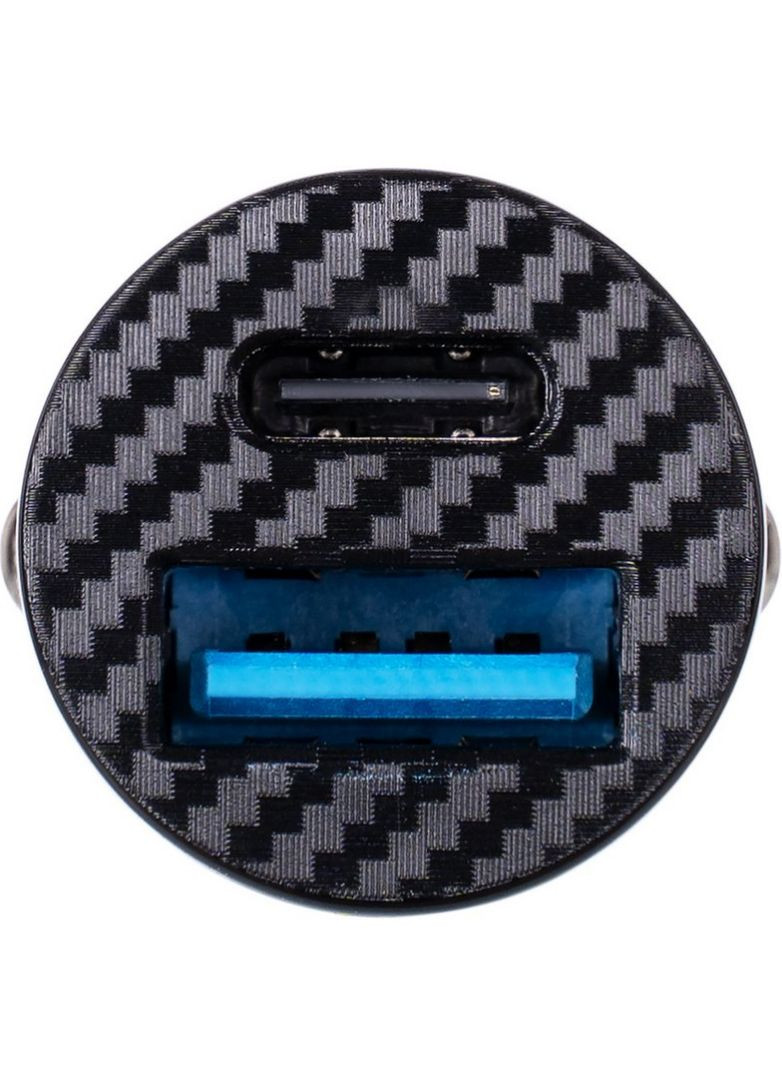 Автомобильное зарядное устройство для Inch Twix GP-CC010C USB+Type-C QC/PD (30 Watt) + кабель Type-C/Type-C Black Gelius (317192844)